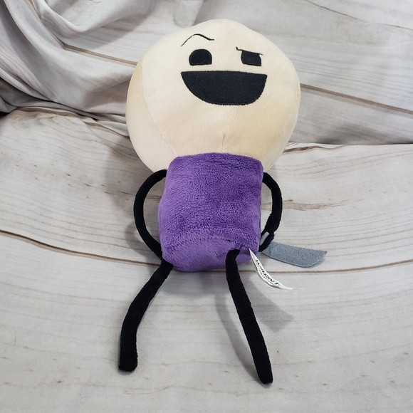 Cyanide And Happiness Purple Shirted Eye Stabber Plush Toy 12 Inch 2013 - Picture 5 of 9